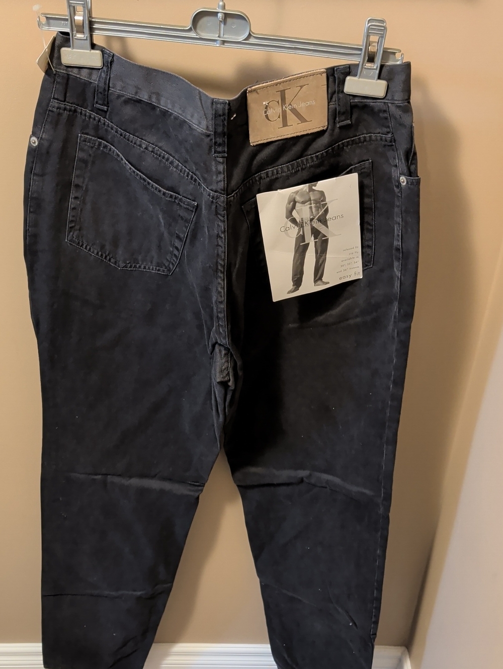 Calvin Klein Men’s Navy Slim Straight Jeans